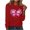 Red, variant on CLOISE Breast Cancer Blouses Women Long Sleeve Crewneck Tshirts Butterfly Ribbon Pink Breast Cancer Awareness Tee Shirts Cute Comfy Shirts Cancer Fight Clothes Army Green XL