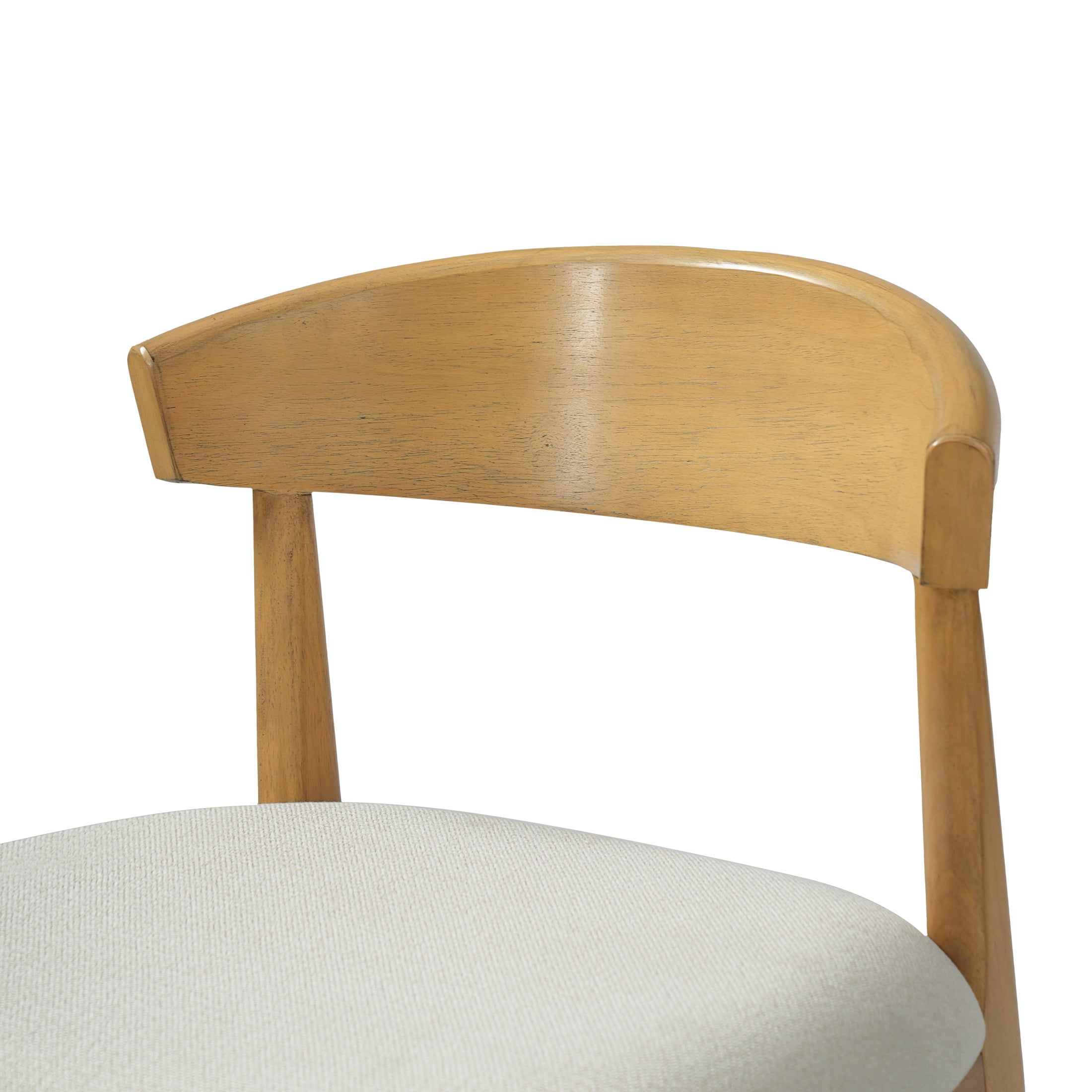 Christopher Knight Home Retro Fabric Upholstered Counter Height Bar Stools, Natural+Beige, Set of 2