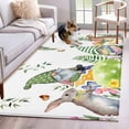 thumbnail image 3 of Area Rug for Living Room, Green Easter Non-Slip Indoor Large Carpet for Bedroom/Dining Room, Eggs Gnomes Bunny Elegant Farmhouse Washable Low-Profile Rectangle Floor Runner Rugs - 4 x 6 Ft, 3 of 7