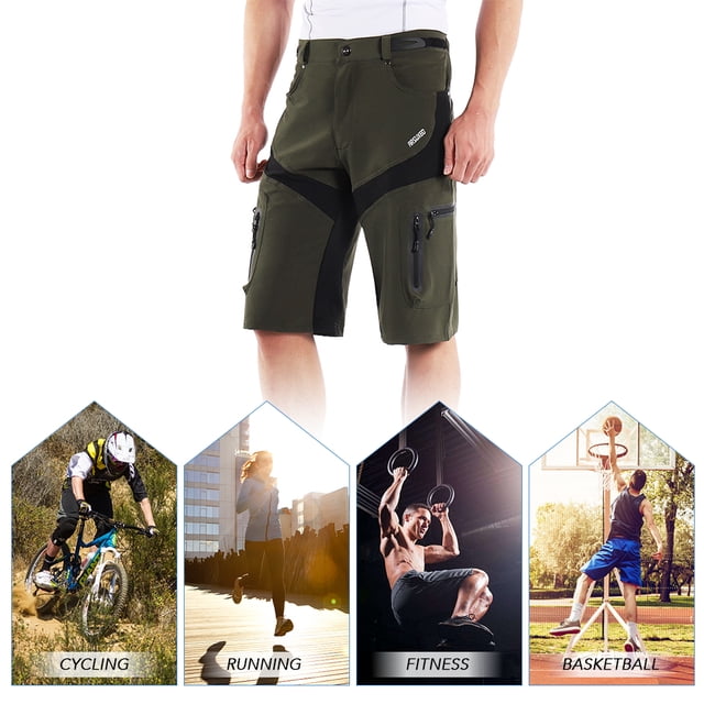 Cycle Men Cycle Shorts Quick Drying Breathable Outdoor Sports Running Bike Riding Casual Shorts with 6 Pockets
