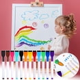 thumbnail image 2 of CCOCC 2026 New Magnetic Whiteboard Markers,Fine Tip Dry Erase Markers with Eraser,White Board Marker with Eraser Cap,Low Odor Thin Markers for Calendar Boards,Assorted Bright Colors, 2 of 7