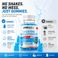 thumbnail image 3 of Healblend Sport Performance Creatine Monohydrate Gummies, Muscle Growth, Strength & Endurance Support Blueberry Flavor, 5000mg, 60 Count, 3 of 10