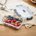 thumbnail image 2 of Mainstays Rectangle Glass Food Storage Container 630ml, 2 of 8