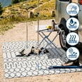 thumbnail image 5 of JONATHAN Y SMB108I-9 Ourika Moroccan Geometric Textured Weave Cream/Black 9 ft. x 12 ft. Indoor/Outdoor Area Rug, Pet Friendly, Stain Resistant, Easy to Clean, for Patio, Living Room, Bedroom, 5 of 12