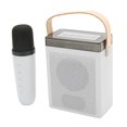 thumbnail image 2 of Juego de máquina de karaoke Vevor con altavoz Bluetooth recargable luz RGB y Micrófono inalámbrico blanco, 2 of 5