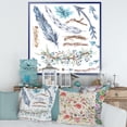 thumbnail image 2 of Designart 'Tribal Forest Elements' Bohemian & Eclectic Framed Canvas Wall Art Print, 2 of 4