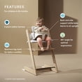 thumbnail image 2 of Stokke Tripp Trapp Trona 2, Natural - Incluye Silla + Set de Bebé con Arnés Extraíble para Niños de 6 a 36 Meses - Ajustable, Ergonómica y Fácil de Limpiar, 2 of 5