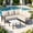 Beige, variant on COMLAX FIELD Patio Furniture Set, 6-Piece Outdoor Couch Sectional, L Shaped Patio Corner Sofa, Outdoor Conversation Set