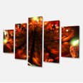 thumbnail image 2 of Abstract Fractal Orange Flower - Floral Canvas Art Print, 2 of 3