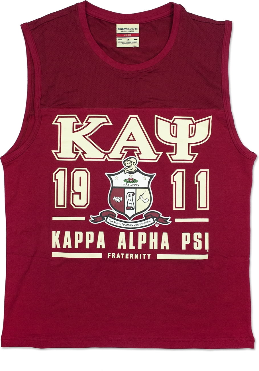 Cultural Exchange - Big Boy Kappa Alpha Psi Divine 9 S2 Mens Tank Top Crims...