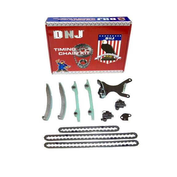 DNJ TK1100NG Timing Chain Kit Fits Cars & Trucks 99-08 Dodge Jeep Mitsubishi 4.7L V8 SOHC 16V