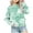 Green1, variant on Lmnyox Print Sweatshirts for Girls Long Sleeve Comfy Pullover Tops Casual Crew Neck Fall Winter Tops Clothes