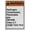 Warning Sign 2, variant on Weatherproof Vertical ANSI Flammable Sign (Hydrogen, Compressed, Flammable gas UN1049, Class 2.1 CAS#: 1333-74-0) 8 in" x 12 in" UV Resistant Indoor Outdoor Workplace Insdustrial Caution Sign