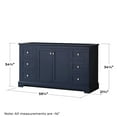 thumbnail image 2 of Wyndham Collection 60" Wood Single Bathroom Vanity in without Mirror Gray, 2 of 7