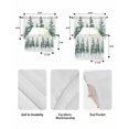 thumbnail image 6 of Green Ombre Forest Kitchen Curtains Swag Valance and Tier Curtains Set 24 Inch Length, Watercolor Trees Sage Green Rod Pocket Drape Panels Pair Swag Curtain for Bathroom/Cafe/Window, 6 of 6