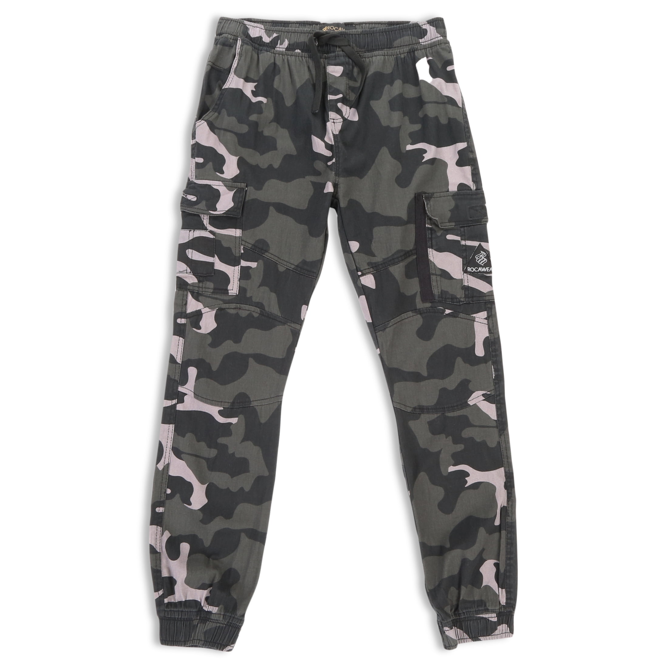 Rocawear Men's Camo Stretch Twill Jogger Cargo Pants, Sizes S3XL