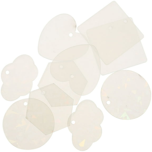 UNOMOR 10Pack Transparent Acrylic Keychain Charm for Key Decoration Mother’s Day