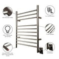 thumbnail image 2 of HEATGENE Hot Towel Warmer for Bath Hardwired Heated Drying Rack Brushed Polish, 2 of 10