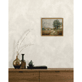 thumbnail image 6 of Drsoum Framed Canvas Wall Art Vintage Village Road Room Decor for Bathroom Bedroom Living Room - 8x10in Natural Framed, 6 of 6