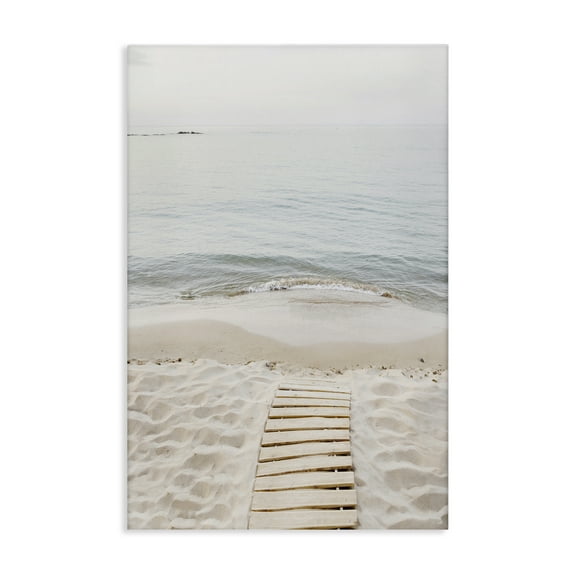 Stupell Industries Steps Toward Beach Shore Nautical & Beach Photography Wrapped Canvas Art Print Wall Art, 16 x 24