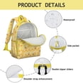thumbnail image 4 of Honeycomb Pattern Waterproof Backpack - Breathable Padded Book Bag for School, Travel & Daily Commute, 4 of 5