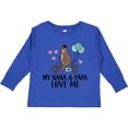 thumbnail image 3 of Inktastic My Nana Papa Love Me Grandchild Boys Long Sleeve Toddler T-Shirt, 3 of 5