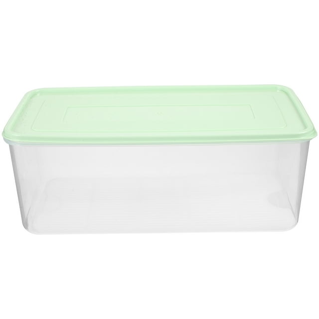 Transparent Crisper Simple Fruit Vegetables Storage Crisper for Home Store Restaurant (Large Size With Drainer Piece)