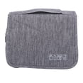 thumbnail image 3 of Bolsa de maquillaje Bolsa de viaje de gran capacidad Bolso de almacenamiento portátil a prueba de humedad a prueba de polvo (gris), 3 of 14