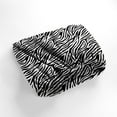 thumbnail image 5 of 1 Fitted Sheet Only Emperor/Wyoming King (84''x84'') Size 100% Egyptian Cotton, 800 Thread Count, 15" Deep Pocket, Snug-Fit with All-Around Elastic Zebra Print, 5 of 5