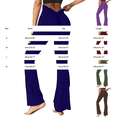 thumbnail image 3 of Women's V Back Scrunch Butt Flare Leggings Ruched Bell Bottom Yoga Pants, 3 of 8