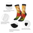 thumbnail image 3 of Uemuo Rose Psychedelic Printed Kids Boys Socks Seamless Crew Socks Crazy Funny Athletic Sport Socks for Children, 3 of 6