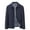 Blue, variant on IYTR Men's Jacket Zipper Windbreaker Lightweight Solid Color Outdoor Sport Coat Zipper Long Sleeve Stand Collar Slim Spring Navy L