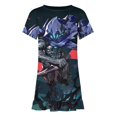thumbnail image 4 of Valorant Omen Girls Short Sleeve Dress Soft Cute Designs Dresses Casual T-Shirt Dress 110CM, 4 of 7