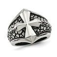 thumbnail image 1 of Mens Textured Cross Ring in Stainless Steel, 1 of 4