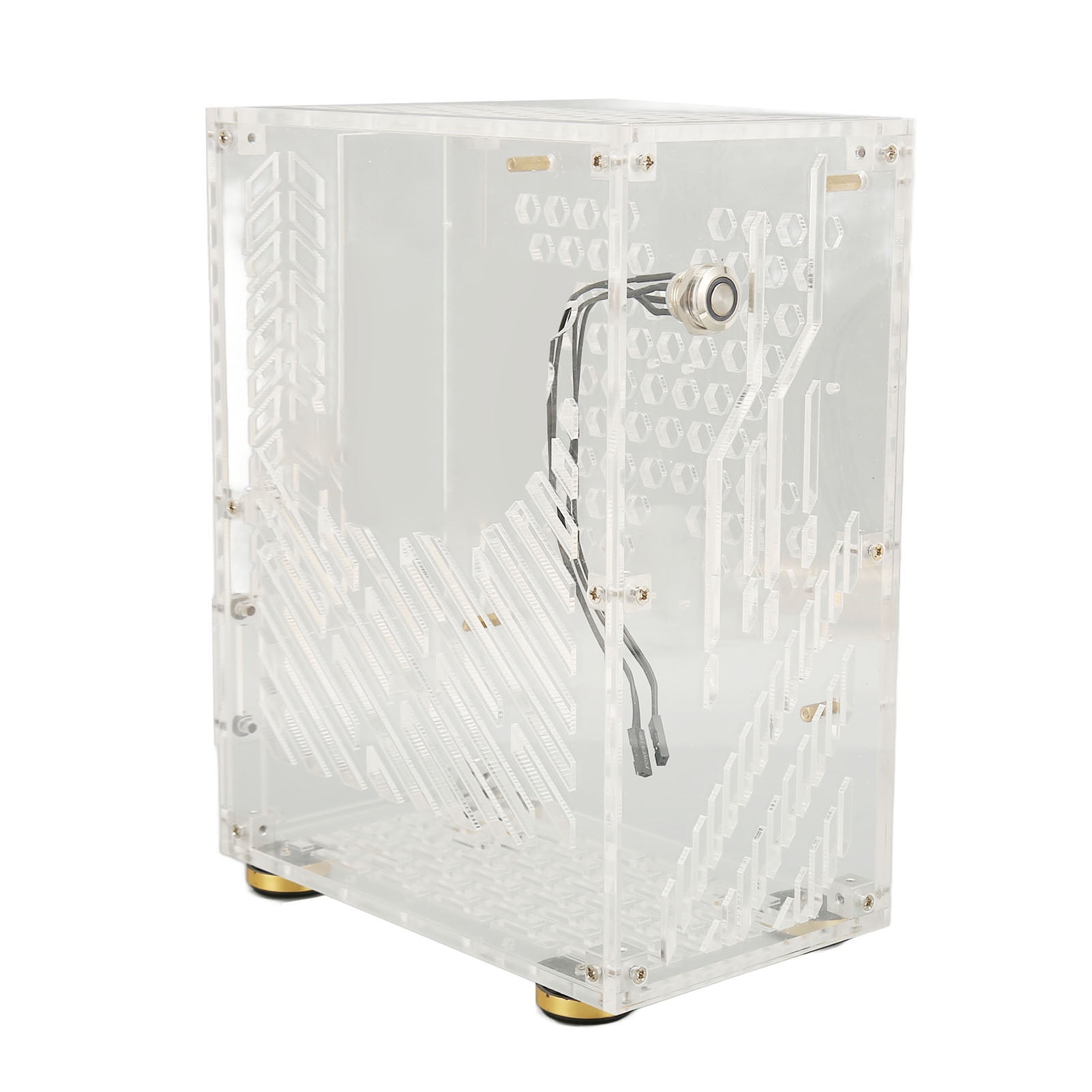 Clear Acrylic Mini ITX Case, DIY Mini ITX Computer Case, for Power,  Mini ITX Computer Gaming Case for Desktop PC
