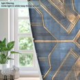 thumbnail image 4 of Yayeee Window Curtains Light Filtering 63"x52" Grommet Panel Pair Home Living Room Decor, Elegant Geometric Pattern, 4 of 7