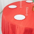 thumbnail image 5 of BalsaCircle 120" Red Accordion Crinkle Taffeta Round Tablecloth Decoration, 5 of 8