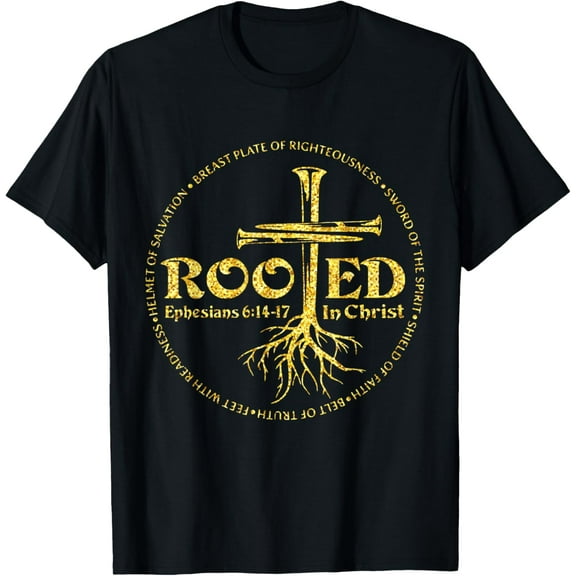 Rooted In Christ, Breastplate Of Righteousness, Christian T-Shirt