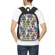 thumbnail image 4 of Fotbe Llamas Colorful Mochila para Hombre y Mujer - Tela Oxford 600D Resistente - Mochila Impermeable de Gran Capacidad para Escuela, Viajes y Senderismo, 4 of 6