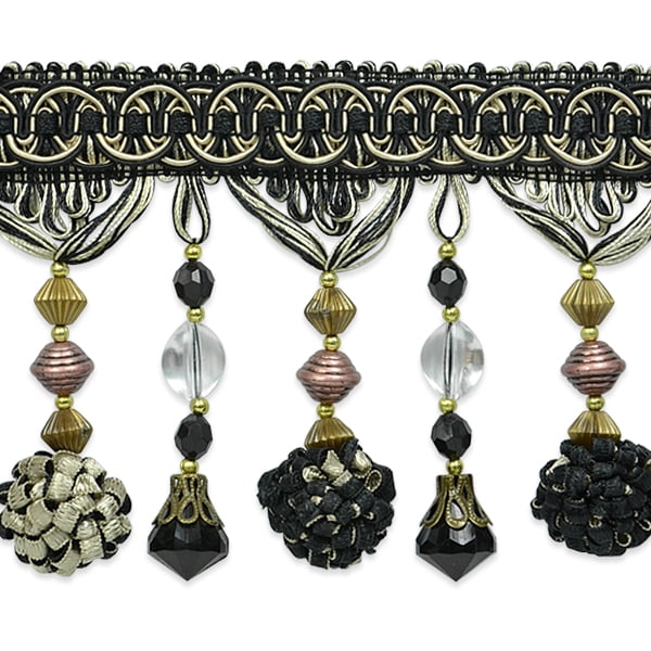 Expo Int'l Preshea Decorative Beaded Fringe Trim by the yard - Walmart ...