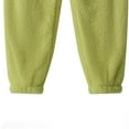 thumbnail image 3 of JGTDBPO Plush Fuzzy Pajama Pants for Women Elastic Waist Wide Leg Straight Leg Pants Warm Cozy Pj Bottoms Lounge Pants Fleece Sweatpants Sleepwear, 3 of 4