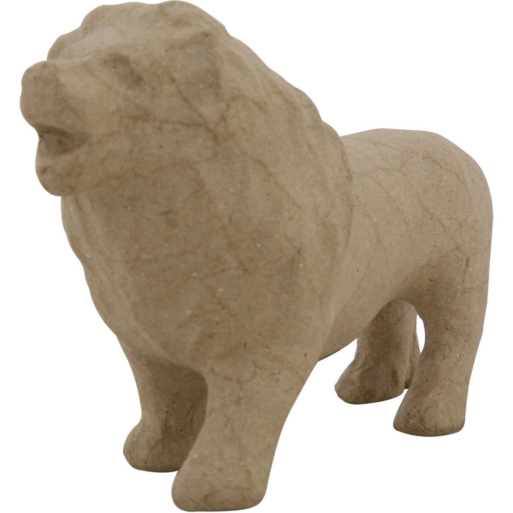 Papier Mache Lion Style 2, 8-1/2" x 5" - Walmart.com - Walmart.com