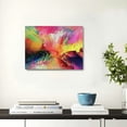 thumbnail image 2 of Acheng Pink Northern Lights Canvas Wall Art  Room Abstract Aurora Colorful Borealis  Artwork for Modern Living Room Bedroom Sofa Lobby Wall Decor  Framed 16x12inch, 2 of 6