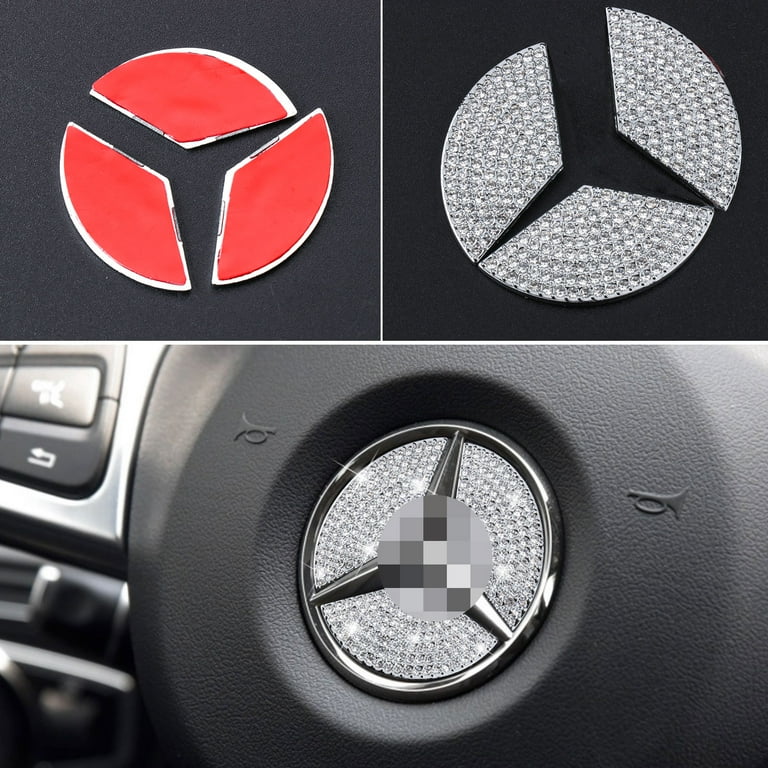 Rhinestone 2024 mercedes emblem