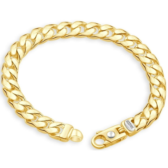 Pompeii Men's Cuban 14k Gold (47gram) or Platinum (77gram) 8.5mm Link Bracelet 8.5" (,)