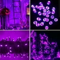 thumbnail image 2 of Zukuco Purple String Lights Halloween Decoration, 200 LED 66 ft Outdoor Waterproof Decorative LED String Lights, 8 Modes Halloween Fairy Lights for Home Yard Patio Wedding Party Decoration, 2 of 5