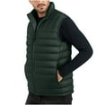 thumbnail image 2 of zfhfof Men's Lightweight Puffer Vest Packable Warm Winter Quilted Sleeveless Jackets Full Zip Stand Collar Vests Outerwear for Work Casual Travel, 2 of 8