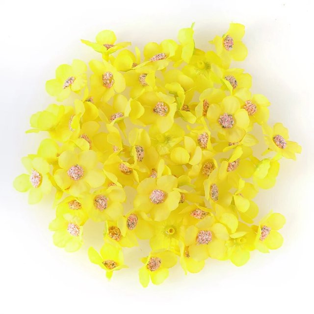 Mini flores artificiales de seda para decoración del hogar, guirnaldas de margaritas Multicolor de 50/100 piezas, Para Boda y álbum de recortes
