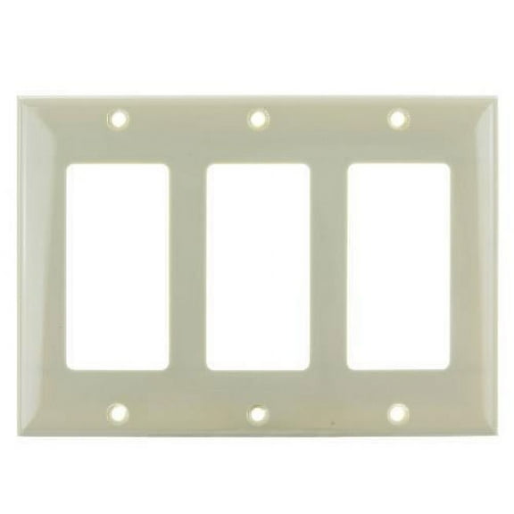 SUNLITE 3 Gang Decorative Plate Ivory Color E303I