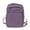 Purple Backpack, variant on Canvas Square Backpack, Mini Casual Backpack, Solid Color Schoolbag for College Work Travel, Black